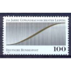 ALF1486M-SELO 250º ANIVERSÁRIO DA ORQUESTRA DO GEWANDHAUS DE LEIPZIG - ALEMANHA FEDERAL - 1993 - MINT