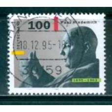 ALF1659U-SELO CENTENÁRIO DE NASCIMENTO DO COMPOSITOR PAUL HINDEMITH - ALEMANHA - 1995 - U