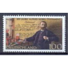 ALF1660M-SELO CENTENÁRIO DO TESTAMENTO DE ALFRED NOBEL - ALEMANHA - 1995 - MINT
