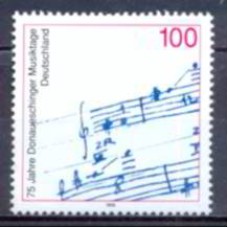 ALF1722M-SELO 75º ANIVERSÁRIO DO FESTIVAL DE MÚSICA DE DONAUESCHINGEN - ALEMANHA - 1996 - MINT