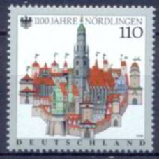 ALF1797M-SELO 1100º ANIVERSÁRIO DA CIDADE DE NORDLINGEN - ALEMANHA - 1998 - MINT
