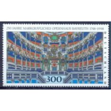 ALF1815M-SELO 250º ANIVERSÁRIO DA ÓPERA DE MARGRAVES DE BAYREUTH - ALEMANHA - 1998 - MINT