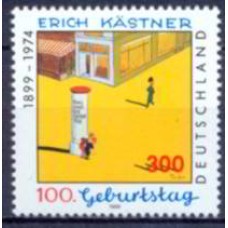 ALF1867M-SELO CENTENÁRIO DE NASCIMENTO DO ESCRITOR ERICH KASTNER - ALEMANHA - 1999 - MINT