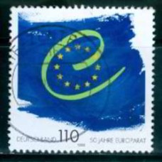 ALF1880U-SELO CINQUENTENÁRIO DO CONSELHO EUROPEU - ALEMANHA - 1999 - U