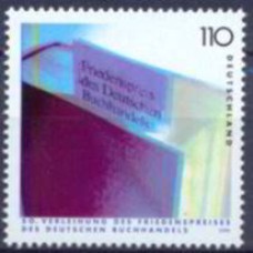 ALF1907M-SELO 50º ANIVERSÁRIO DO PRÊMIO PELA PAZ DOS LIVREIROS ALEMÃES - ALEMANHA - 1999 - MINT