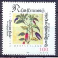 ALF1993M-SELO 500º ANIVERSÁRIO DE NASCIMENTO DO MÉDICO E BOTÂNICO LEONHART FUCHS - ALEMANHA - 2001 - MINT