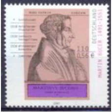 ALF2001M-SELO 450º ANIVERSÁRIO DA MORTE DO REFORMADOR MARTIN BUCER - ALEMANHA -2001 - MINT