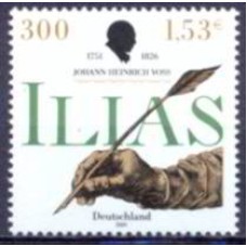 ALF2002M-SELO 250º ANIVERSÁRIO DE NASCIMENTO DO POETA JOHANN HEIRICH VOSS - ALEMANHA - 2001 - MINT