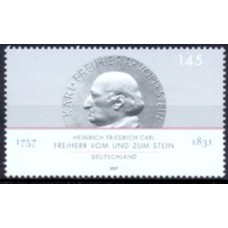 ALF2449M-SELO HEINRICH FRIEDRICH CARL FREIHERR VOM STEIN - ALEMANHA - 2007 - MINT