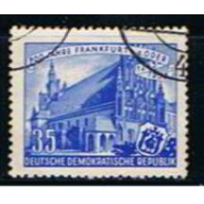 ALO0112U-SELO 7º CENTENÁRIO DE FRANKFURT S/ODER, 35P - ALEMANHA ORIENTAL - 1953 - U