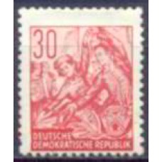 ALO0128N-SELO PLANO QUINQUENAL, 30P - ALEMANHA ORIENTAL - 1953 - N