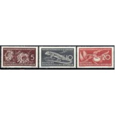 ALO0286N-SÉRIE SEMANA DE PROTEÇÃO À NATUREZA - ALEMANHA ORIENTAL - 1957 - N