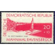 ALO0435M-SELO INAUGURAÇÃO DO MEMORIAL DE RAVENSBRUCK - ALEMANHA ORIENTAL - 1959 - MINT
