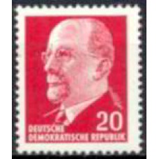 ALO0564N-SELO PRESIDENTE WALTER ULBRICHT, 20P - ALEMANHA ORIENTAL - 1961/67 - N