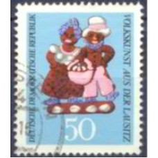ALO1216U-SELO ARTE POPULAR DE LAUSITZ, 50P - ALEMANHA ORIENTAL - 1969 - U