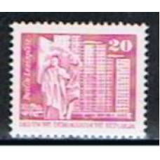 ALO1561M-SELO CONSTRUÇÕES SOCIALISTAS NA RDA, 20P - ALEMANHA ORIENTAL - 1973 - MINT