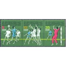 ALO1610NA-TRÍPTICO 8º CAMPEONATO MUNDIAL DE HANDEBOL - ALEMANHA ORIENTAL - 1974 - N