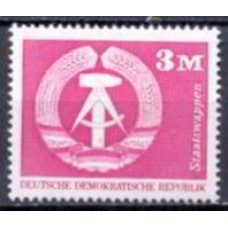ALO1643M-SELO BRASÃO DA REPÚBLICA DEMOCRÁTICA ALEMÃ, 3M - ALEMANHA ORIENTAL - 1974 - MINT
