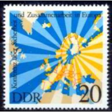 ALO1749N-SELO CONFERÊNCIA SOBRE SEGURANÇA E COOPERAÇÃO NA EUROPA - ALEMANHA ORIENTAL - 1975 - N