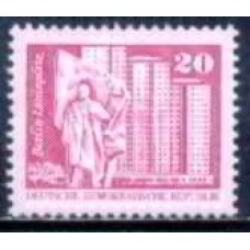 ALO2148N-SELO CONSTRUÇÕES SOCIALISTAS NA RDA, 20P - ALEMANHA ORIENTAL - 1980 - N