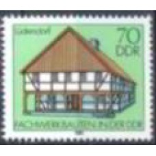 ALO2283M-SELO CASAS DE MADEIRA DA RDA, 70P - ALEMANHA ORIENTAL - 1981 - MINT