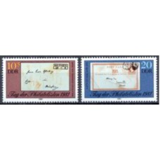ALO2300N-SÉRIE DIA DOS FILATELISTAS - ALEMANHA ORIENTAL - 1981 - N