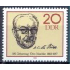 ALO2419N-SELO CENTENÁRIO DO NASCIMENTO DE OTTO NUSCHKE - ALEMANHA ORIENTAL - 1983 - N