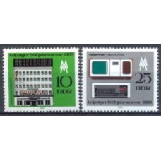 ALO2424M-SÉRIE FEIRA DA PRIMAVERA DE LEIPZIG - ALEMANHA ORIENTAL - 1983 - MINT COM RESTRIÇÃO: VIDE DESCRIÇÃO