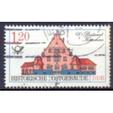 ALO2690U-SELO EDIFÍCIOS HISTÓRICOS DOS CORREIOS, 1,20M - ALEMANHA ORIENTAL - 1987 - U