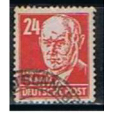 ALOG040U-SELO CELEBRIDADES, 24P - ALEMANHA ORIENTAL EMISSÕES GERAIS - 1948 - U