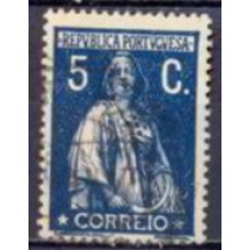 APO0212UF-SELO CERES, 5C, PAPEL PONTINHADO VERTICAL - PORTUGAL - 1915 - U