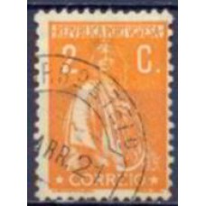 APO0223U.01-SELO CERES, 2C, PAPEL PONTILHADO VERTICAL, DENTEAÇÃO 12X11,5 - PORTUGAL - 1917 - U