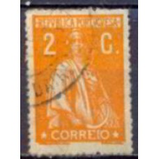 APO0223UA-SELO CERES, 2C, PAPEL LISO, DENTEAÇÃO 15X14 - PORTUGAL - 1918 - U