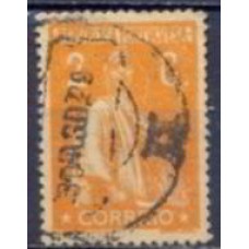 APO0223UI.01-SELO CERES, 2C, PAPEL AMARELADO, PONTILHADO VERTICAL - PORTUGAL - 1920 - U