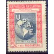 ARG0432N-SELO EM BENEFÍCIO DE TRABALHOS DE ASSISTÊNCIA AOS FUNCIONÁRIOS DOS CORREIOS, 5C - ARGENTINA - 1944 - N