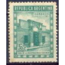 ARG0436N-SELO RESTAURAÇÃO DA CASA DA INDEPENDÊNCIA - ARGENTINA - 1943 - N