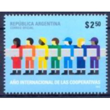 ARG2952M-SELO ANO INTERNACIONAL DAS COOPERATIVAS - ARGENTINA - 2012 - MINT