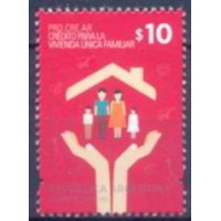 ARG3020M-SELO DECÊNIO GANHO, 10P - ARGENTINA - 2014 - MINT