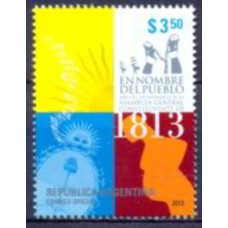 ARG9047M-SELO BICENTENÁRIO DA ASSEMBLEIA CONSTITUINTE - ARGENTINA - 2013 - MINT