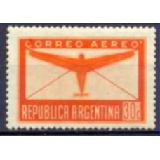 ARGA020NA-SELO AÉREO AVIÃO SOBRE CARTA, 30C - ARGENTINA - 1940 - N