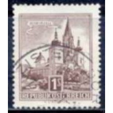 AUS0870UA-SELO MONUMENTOS E EDIFÍCIOS, 1S - ÁUSTRIA - 1957/65 - U