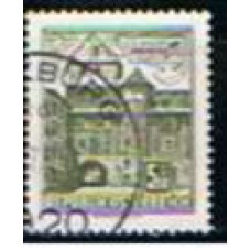 AUS0873UAD-SELO MONUMENTOS E EDIFÍCIOS, 5,50S - ÁUSTRIA - 1957/65 - U