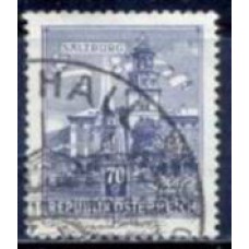 AUS0953UB-SELO MONUMENTOS E EDIFÍCIOS, 70G - ÁUSTRIA - 1962/70 - U