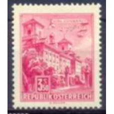 AUS0959NA-SELO MONUMENTOS E EDIFÍCIOS, 3,50S - ÁUSTRIA - 1962/70 - N