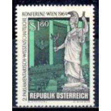 AUS0989N-SELO 2ª CONFERÊNCIA PARLAMENTAR CIENTÍFICA - ÁUSTRIA - 1964 - N