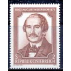 AUS1193M-SELO CENTENÁRIO DA MORTE DO BOTÂNICO AUGUST NEILREICH - ÁUSTRIA - 1971 - MINT