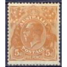 AUT0082N-SELO GEORGE V, 5P - AUSTRÁLIA - 1931/36 - N