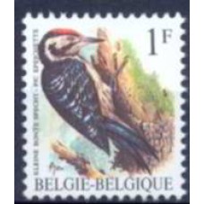 BEL2349MA-SELO AVES, 1F PAPEL FLUORESCENTE - BÉLGICA - 1990 - MINT