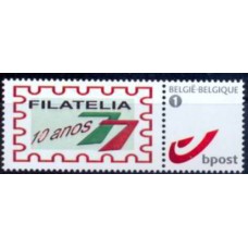 BEL7777M-SELO PERSONALIZADO 10 ANOS FILATELIA77 - BÉLGICA - 2011 - MINT