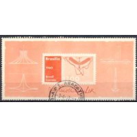 BL0014U-BLOCO ANIVERSÁRIO DO CONSTRUTOR DE BRASÍLIA DR JUSCELINO KUBITSCHEK - 1960 - U